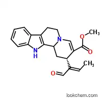 Molecular Structure of 5523-37-5 ((15S,16E)-16,17,20,21-Tetradehydro-16-formyl-18,19-secoyohimban-19-oic acid methyl ester)